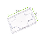 KARA Clear PP Lid for 209MBKARA90 L:2.16in W:2.16in H:0.07in - 24 pcs KARA Clear PP Lid for 209MBKARA90 L:2.16in W:2.16in H:0.07in - 24 pcs